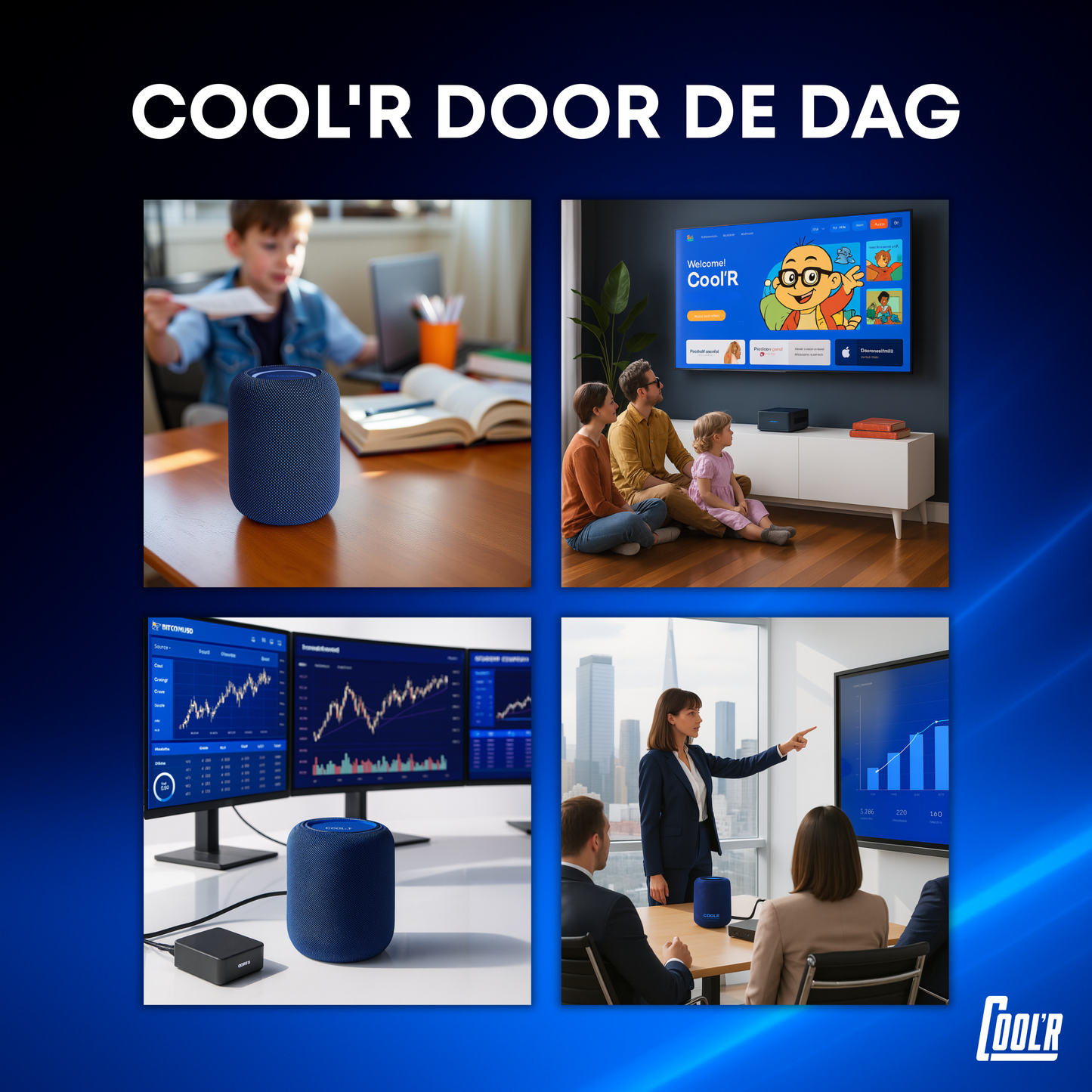 COOL'R Mini PC - Windows 11 - EXR1 Gaming PC - AMD Ryzen™ 7 8745HS - Octa-Core Processor - 32GB RAM - 1 TeraByte Opslag - SSD - Gaming - 4K - 120Hz - Dual Display