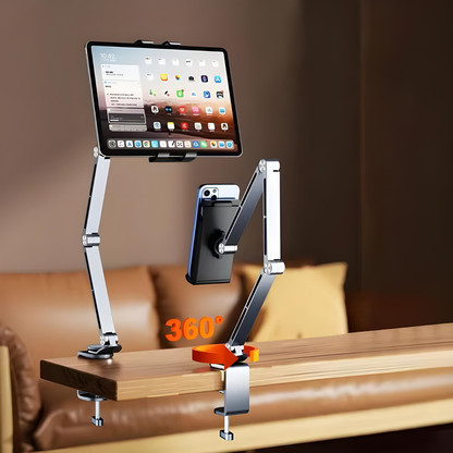 2-in-1 Verstelbare Tablet- en Telefoonhouder