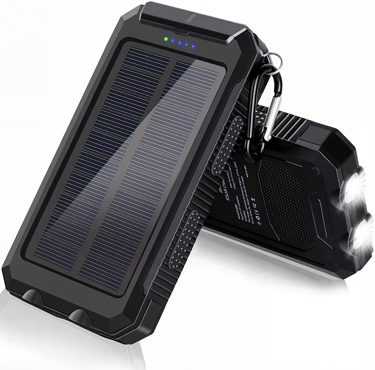 Powerbank 20000 mAh op Zonne-energie – Draadloos & USB