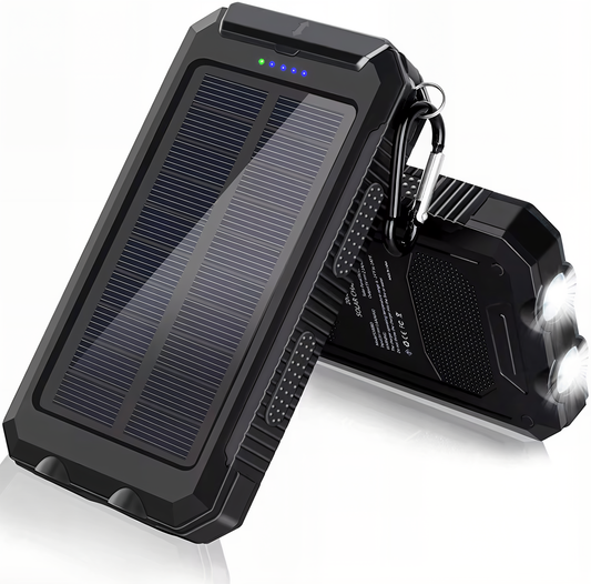 Powerbank 20000 mAh op Zonne-energie – Draadloos & USB