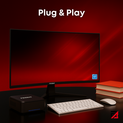 Firebat AK2 Plus Mini PC - Windows 11 - Multitasking PC - 16 GB RAM - 512 GB SSD - Intel® N150 - Octa-Core Processor - Meerdere Schermen - 4K - 120Hz
