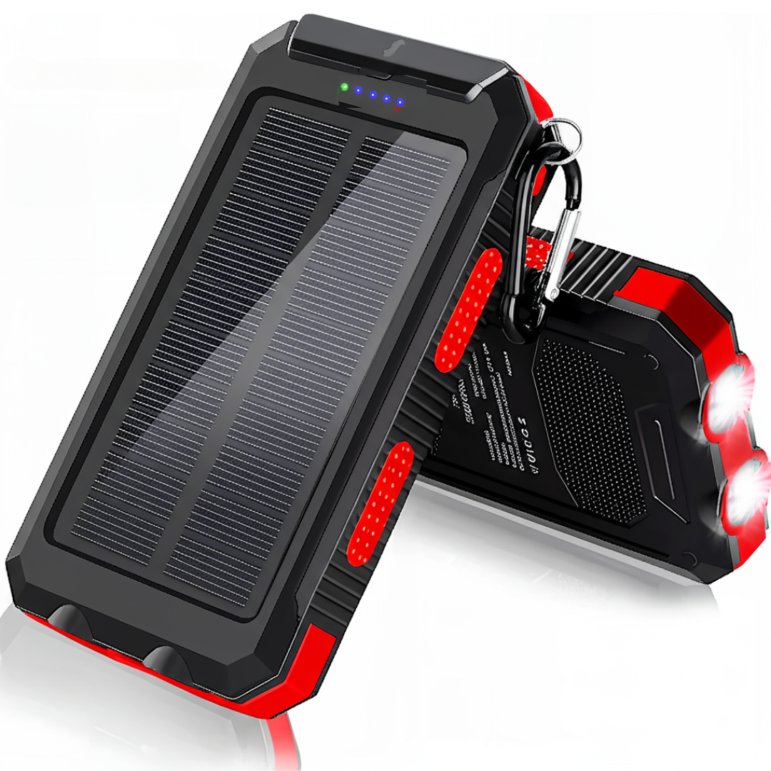 Powerbank 20000 mAh op Zonne-energie – Draadloos & USB