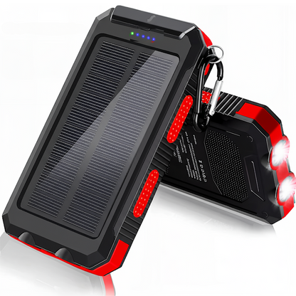 Powerbank 20000 mAh op Zonne-energie – Draadloos & USB