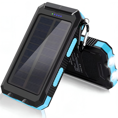 Powerbank 20000 mAh op Zonne-energie – Draadloos & USB