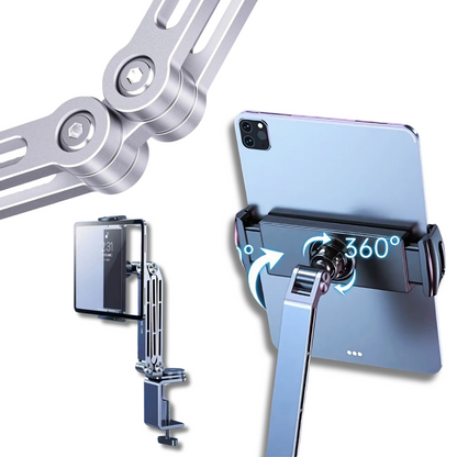 2-in-1 Verstelbare Tablet- en Telefoonhouder